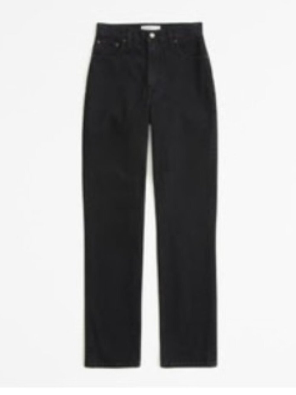 Abercrombie & Fitch Ultra High Rise 90s Straight Jeans Saturated Black Size 27